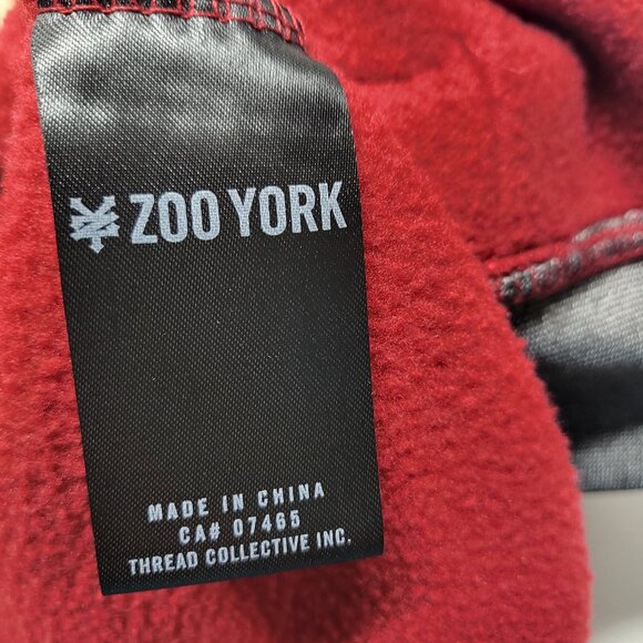 Zoo York Mens Hoodie Jacket Medium Full Zip Fleece Embroidered Logo Pockets - Picture 5 of 16